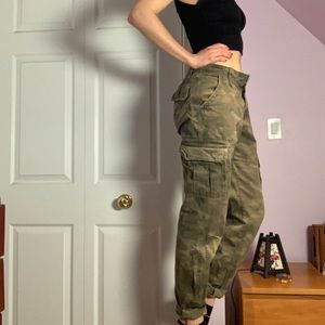 ACX vintage camo cargo straight leg pants -M